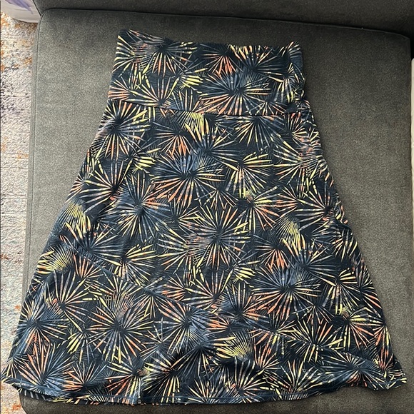 Exofficio Blue midi resort wear A-line skirt size M - Picture 4 of 14